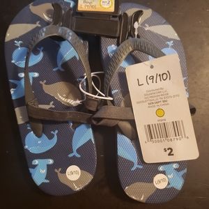 FREE (READ DESCRIPTION) Boys flip flops with back strap.